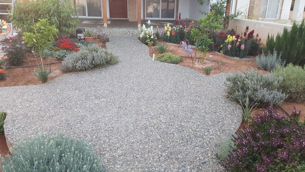 New Veranda and Garden in Mesogi | Stamped Concrete Cyprus